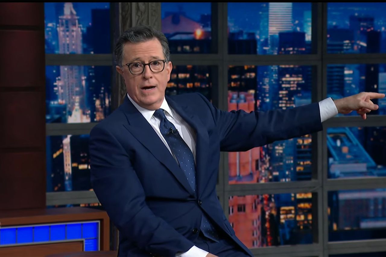 Stephen Colbert on 'The Late Show' on May 21Credit: cbs
