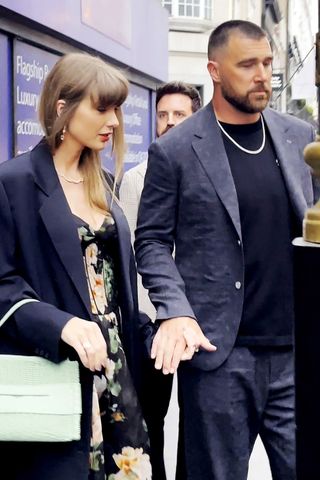 Taylor Swift and her boyfriend Travis Kelce in London on May 7, 2026Credit: TOPSTAR / BACKGRID