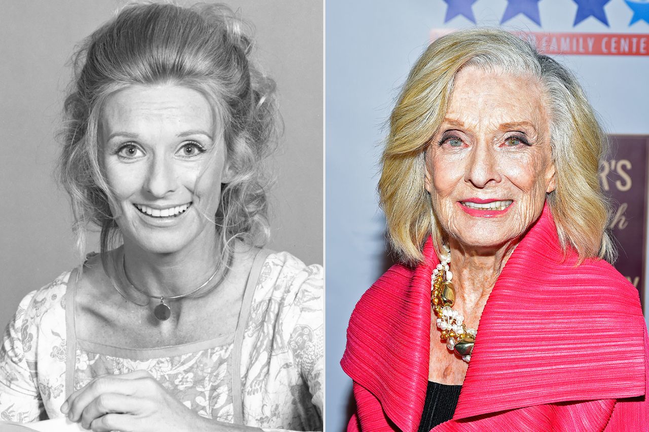 From left: Cloris Leachman as Phyllis Lindstrom on 'The Mary Tyler Moore Show' in 1970; Cloris Leachman attends Ed Asner's 90th Birthday Party and Celebrity Roast at the Roosevelt Hotel in L.A. on Nov. 3, 2019Credit: CBS via Getty; Michael Tullberg/Getty