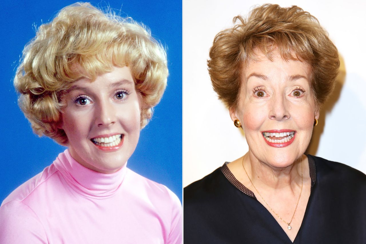 From left: Georgia Engel as Georgette Franklin Baxter on 'The Mary Tyler Moore Show' in 1973; Georgia Engel attends the 82nd annual Drama League Awards at the Marriott Marquis Times Square in N.Y.C. on May 20, 2016Credit: CBS via Getty; Walter McBride/WireImage