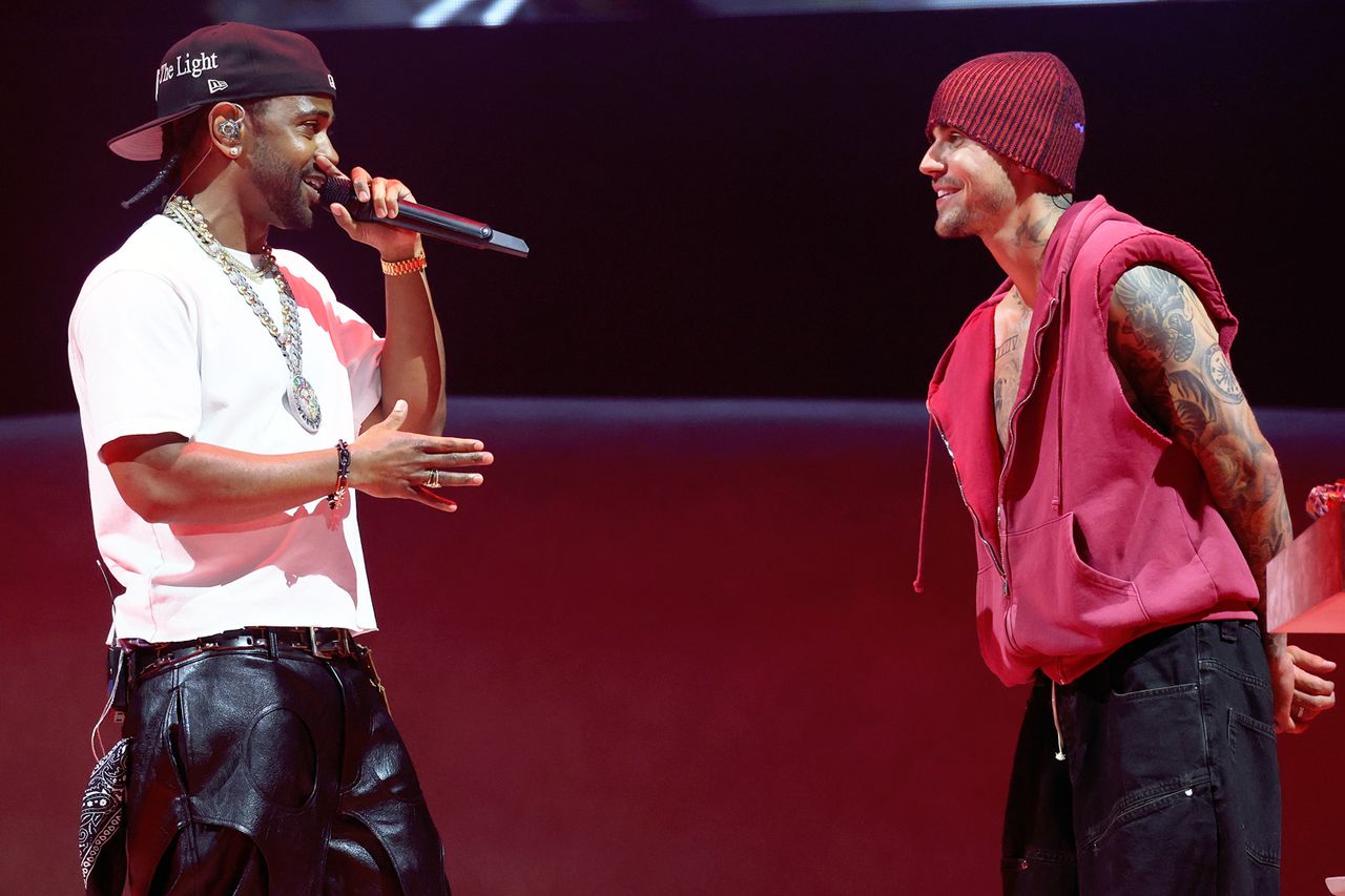 Big Sean and Justin Bieber perform at Coachella Stage, 2026 Coachella Valley Music and Arts FestivalCredit: Kevin Mazur/Getty for Coachella
