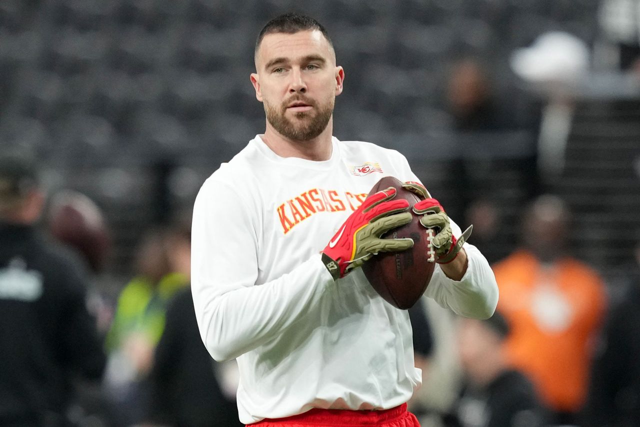 Travis Kelce before a Chiefs game in January 2026Credit: Candice Ward/Getty