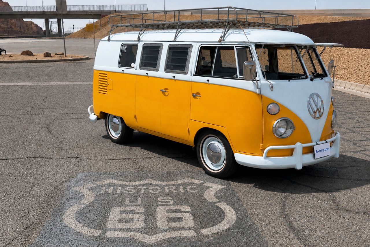 A 1960 VW BusCredit: Booking.com