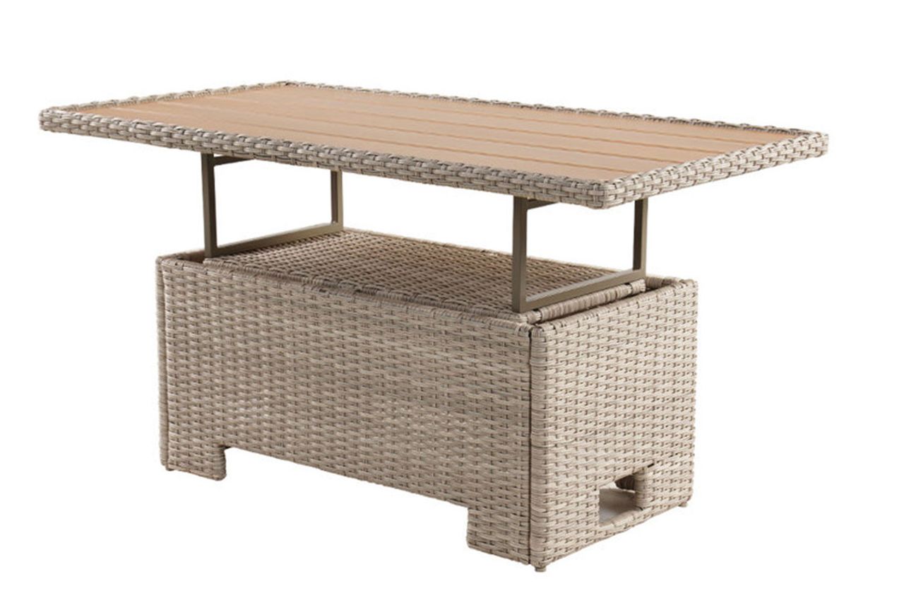 Cahlan Extendable Wicker Dining Table By Wade Logan® Credit: Wayfair