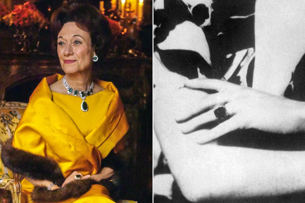 Wallis Simpson, Duchess of Windsor.Credit: Horst P. Horst/Conde Nast via Getty; OFF/AFP via Getty