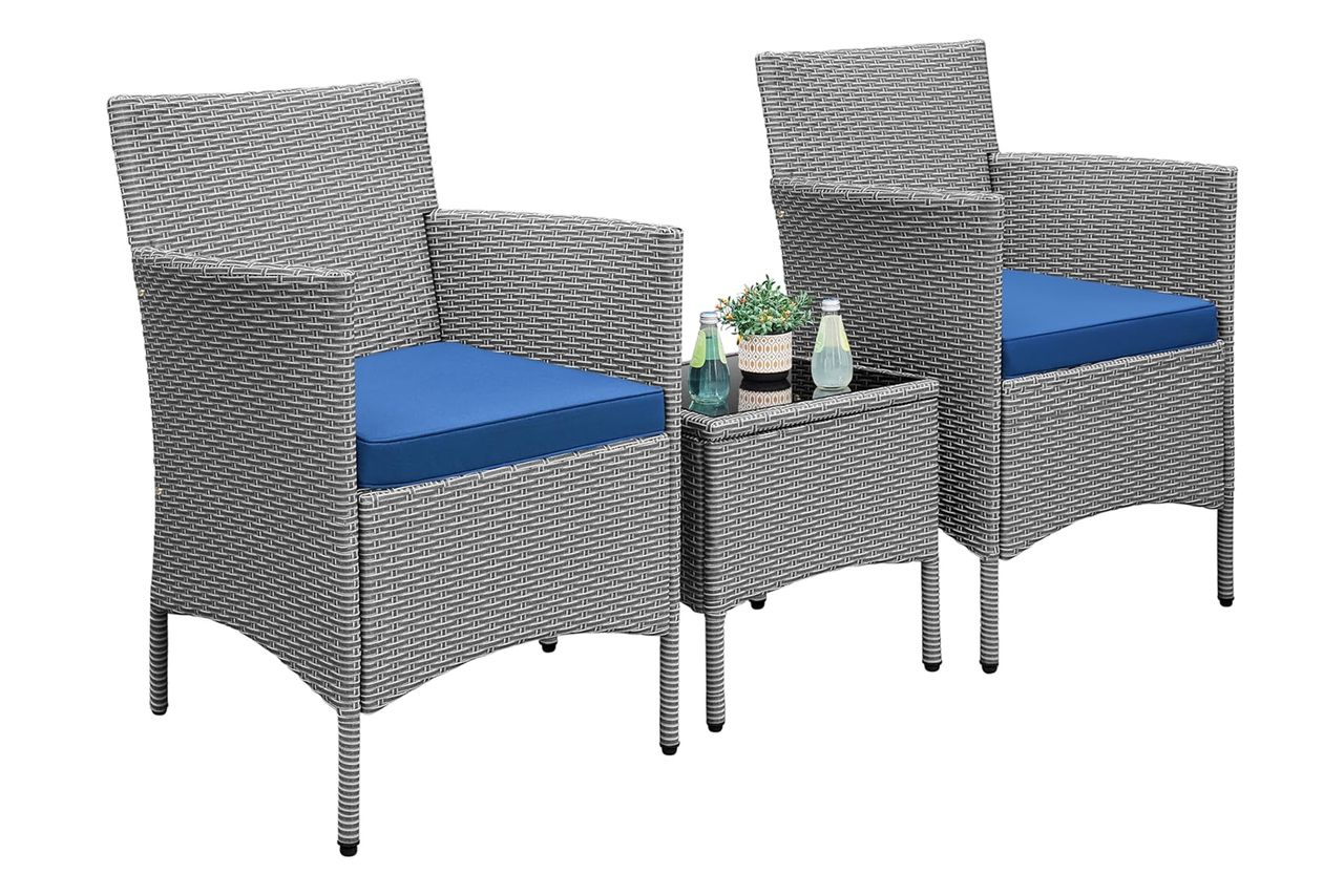 Amazon Yaheetech 3 Pieces Patio Porch Furniture Set Credit: Amazon
