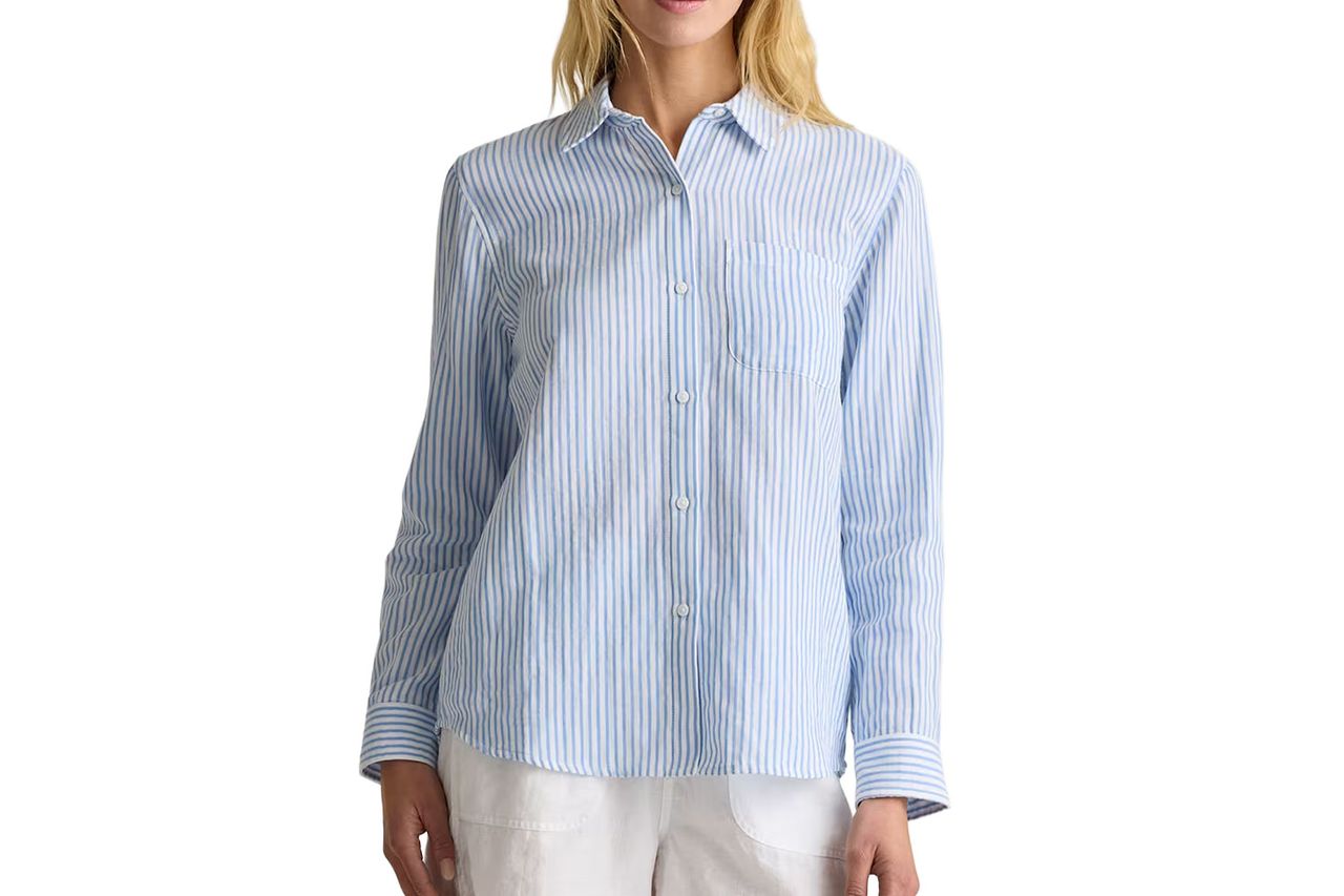 100% Organic Cotton Gauze Long Sleeve Shirt Credit: Quince