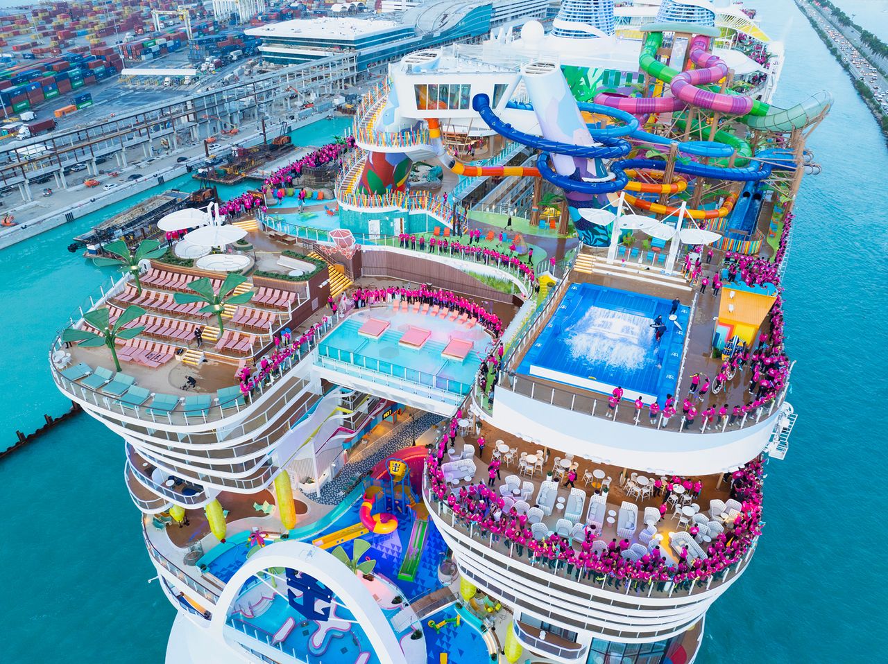 Icon of the Seas has seven pools on board.Credit: Royal Caribibean