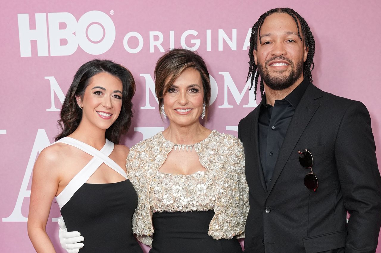 Ali Marks, Mariska Hargitay and Jalen Brunson at the 'My Mom Jayne: A Film by Mariska Hargitay' premiere in June 2025Credit: John Nacion/WireImage
