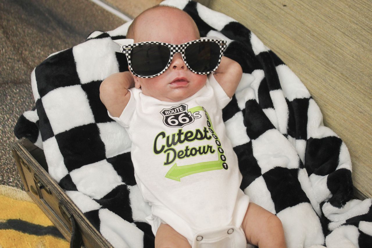 A baby taking part in Hillcrest Medical Center's photoshoot.Credit: Hillcrest Medical Center