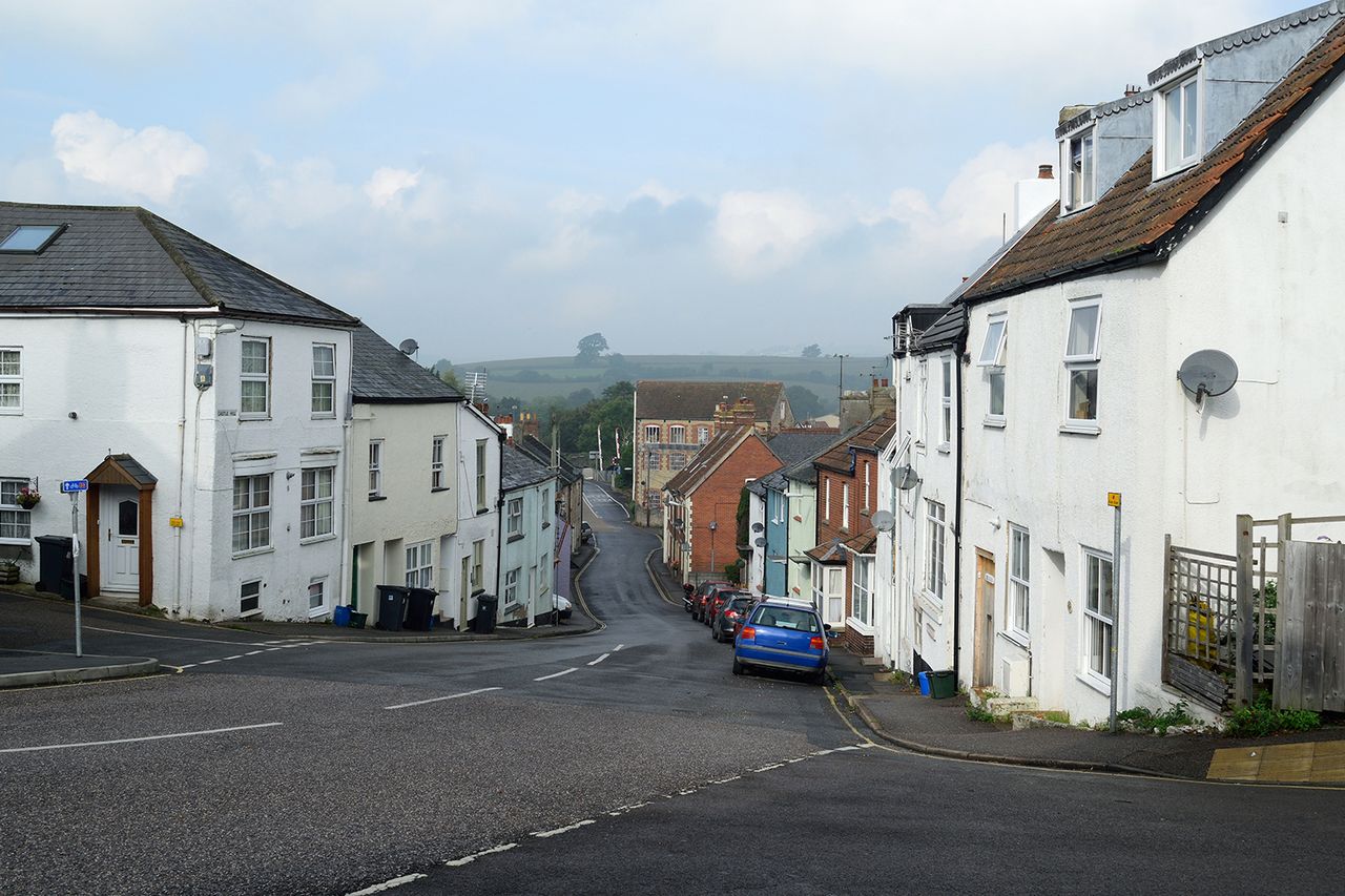 Ancient market town of Axminster in East Devon A street in Axminster, where the incident took placeCredit: Getty