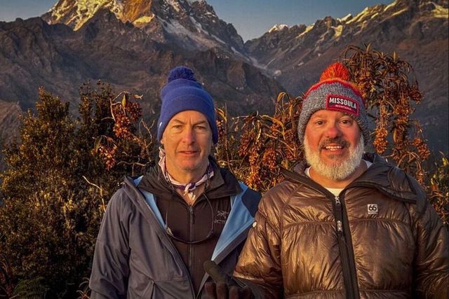 A 'Bob and David Climb Machu Picchu' production still.Credit: Tribeca Film Festival