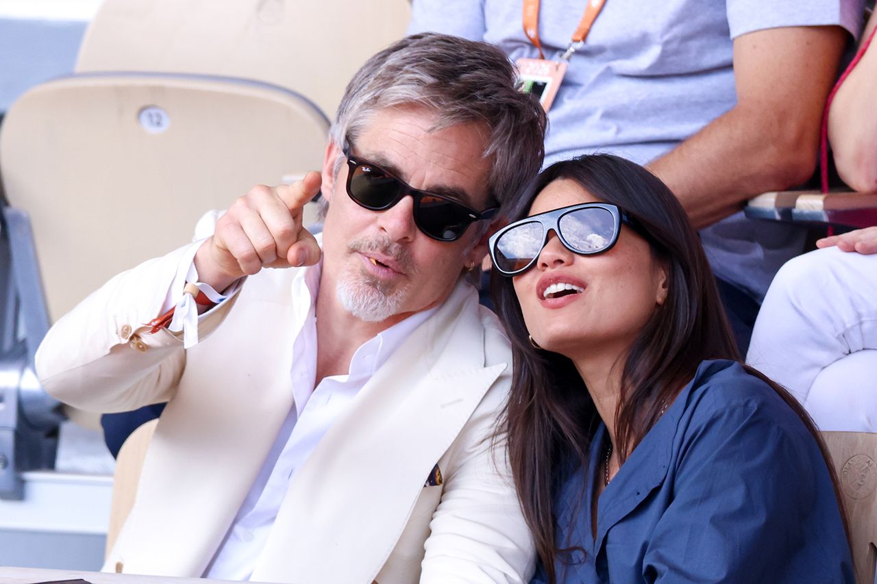 Chris Pine and Keana Sky Wenger attend Day Nine of the 2026 French Open on June 01, 2026 in Paris, France.Credit: Stephane Cardinale - Corbis/Corbis via Getty
