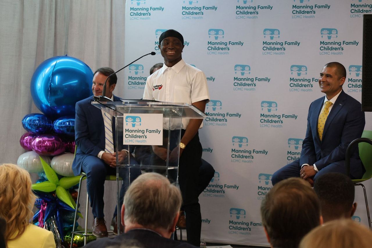 Daniel Cressy speaking during ceremony at Manning Family Children's in New OrleansCredit: Governor Jeff Landry