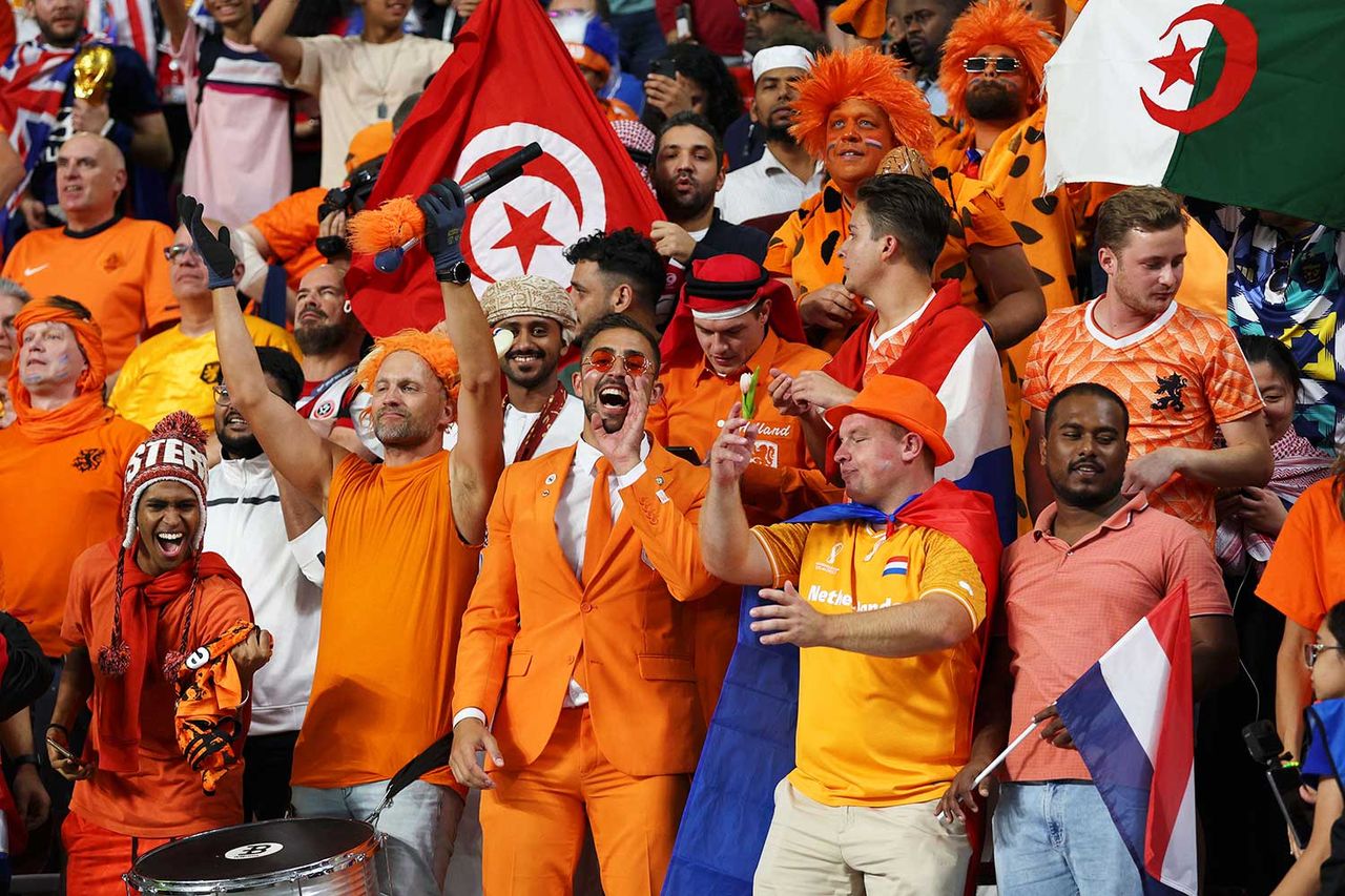 Daniel Oordt Daniel Oordt cheering for the Netherlands in their 2022 World Cup Game vs. the U.S.Credit: Elsa/Getty