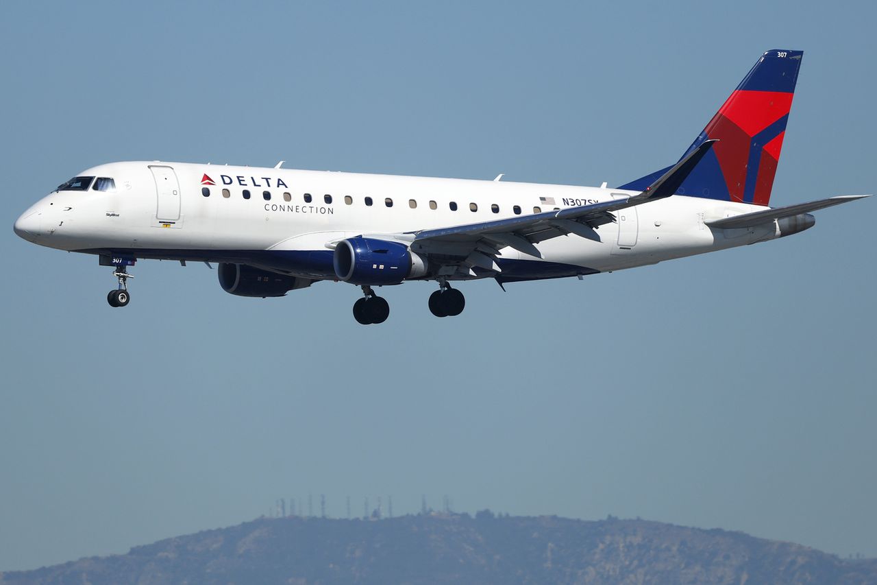 A Delta Air Lines connection planeCredit: Kevin Carter/Getty