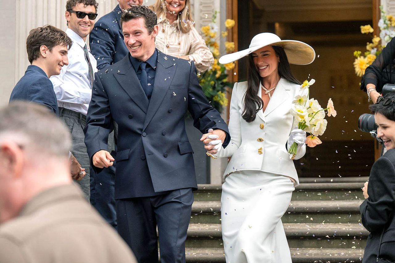 Dua Lipa and Callum Turner after their wedding ceremony in London on May 31, 2026Credit: Daily Mail / Shutterstock