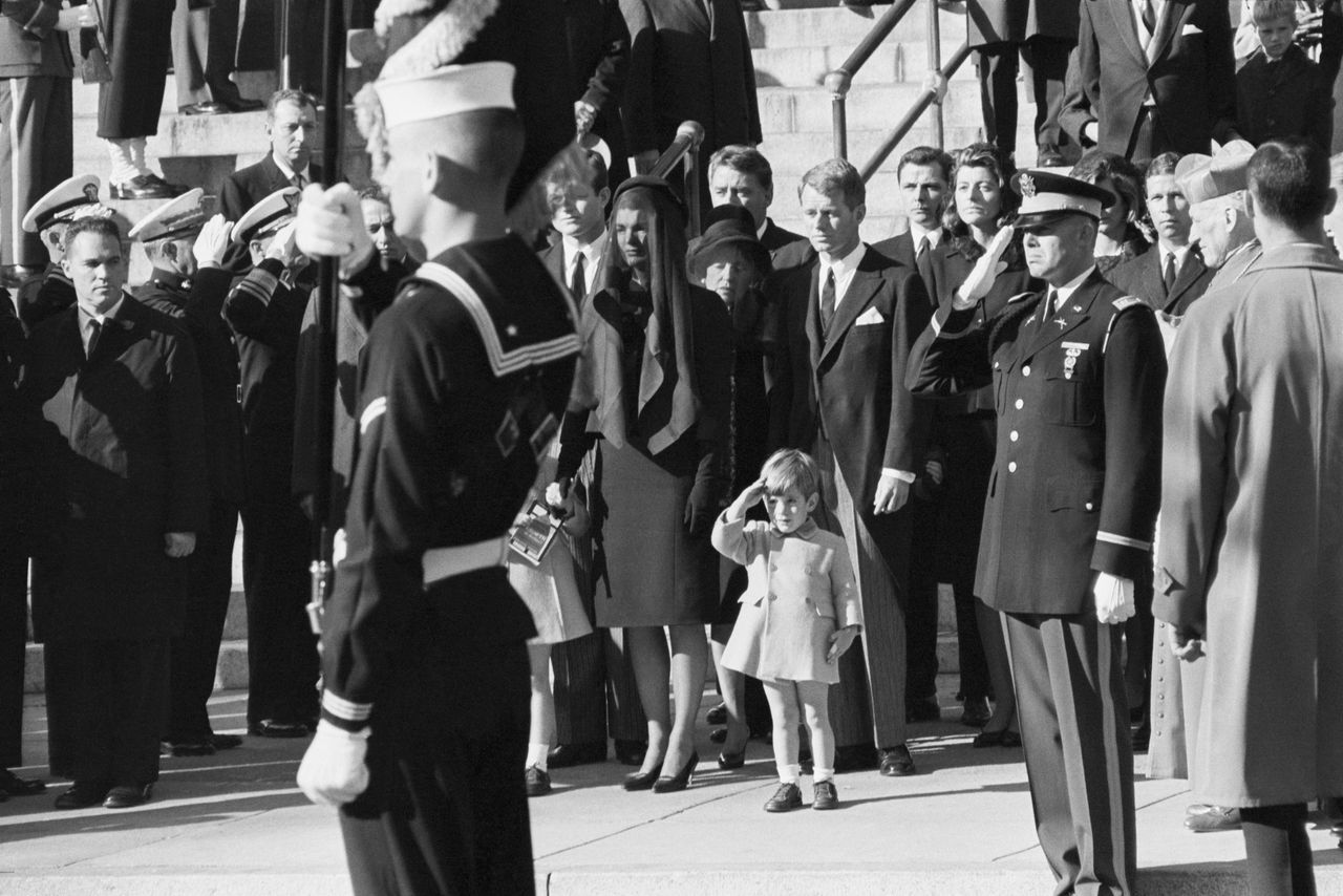John F. Kennedy Jr. Saluting His Father at Funeral John F. Kennedy Jr. saluting his father at his funeral on November 25, 1963.Credit: Bettmann / Getty Images