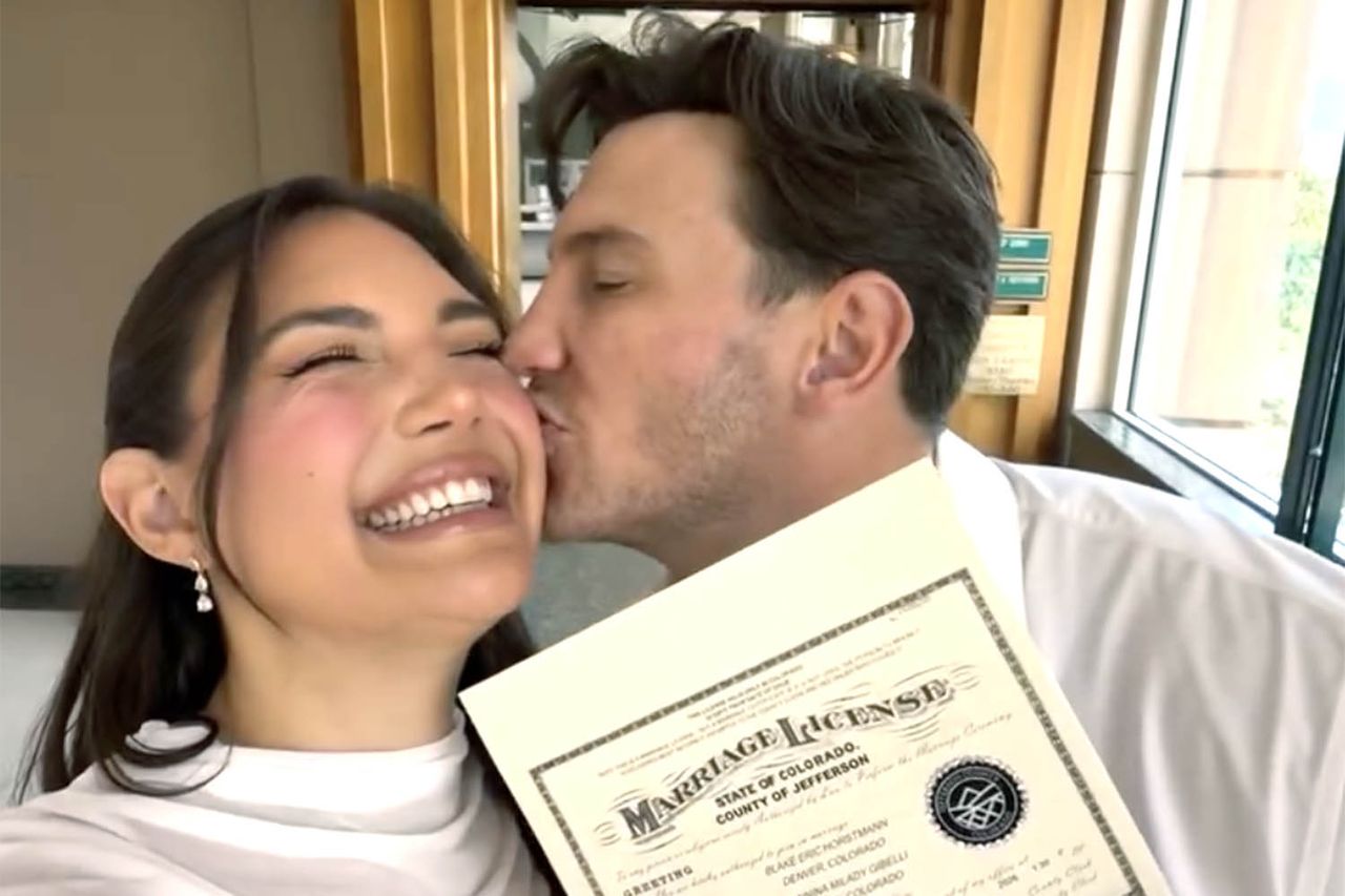 Giannina Gibelli and Blake Horstmann Obtain Marriage License Before Wedding Giannina Gibelli and Blake Horstmann Obtain Marriage LicenseCredit: Giannina Gibelli/Instagram