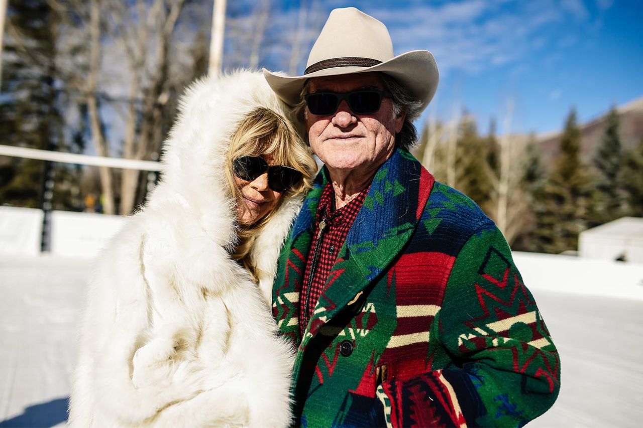 Goldie Hawn and Kurt Russell attend the St. Regis World Snow Polo Championships 2025 on December 18, 2025 in Aspen, Colorado.Credit: Greg Doherty/Getty