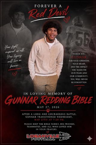 Gunnar Redding Bible Gunnar Redding BibleCredit: Loganville Red Devils Football