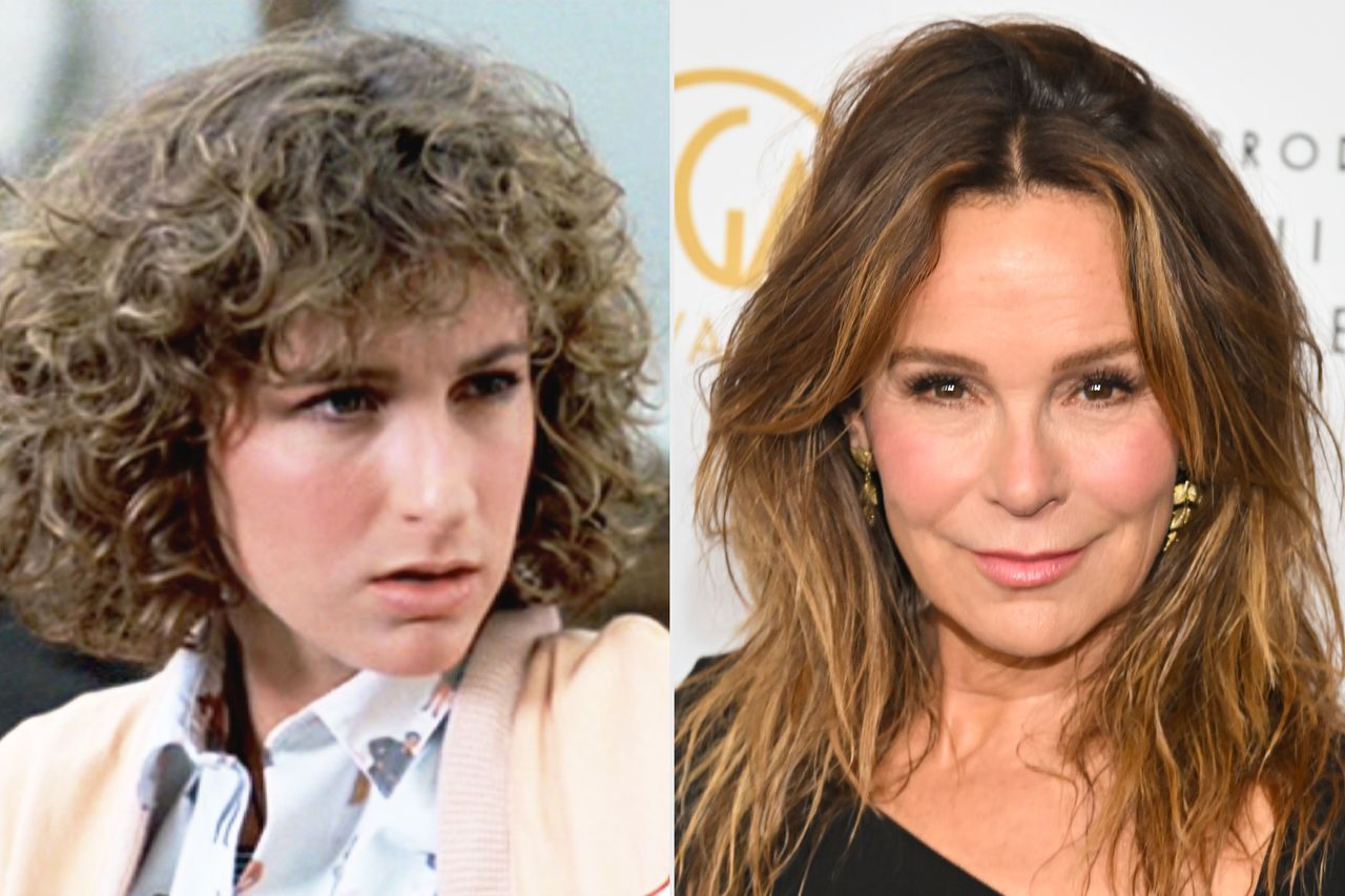 Jennifer Grey as Jeanie Bueller Jennifer Grey as Jeanie Bueller in 'Ferris Bueller's Day Off'; Jennifer Grey in Los Angeles in 2025Credit: CBS via Getty; Michael Buckner/Variety via Getty