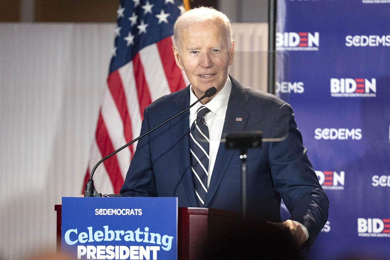 Joe Biden at a fundraising event with the South Carolina Democratic Party at the Columbia Museum of Art in Columbia, S.C., on Feb. 27, 2026Credit: Sean Rayford/Getty
