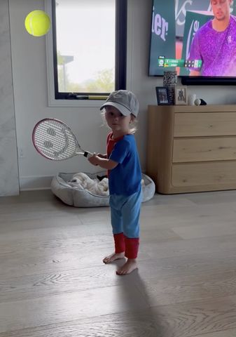 Kaley Cuoco's Shares Adorable video of Her 3-Year-Old Daughter Matilda playing tennis Matilda playing tennisCredit: kaleycuoco/Instagram