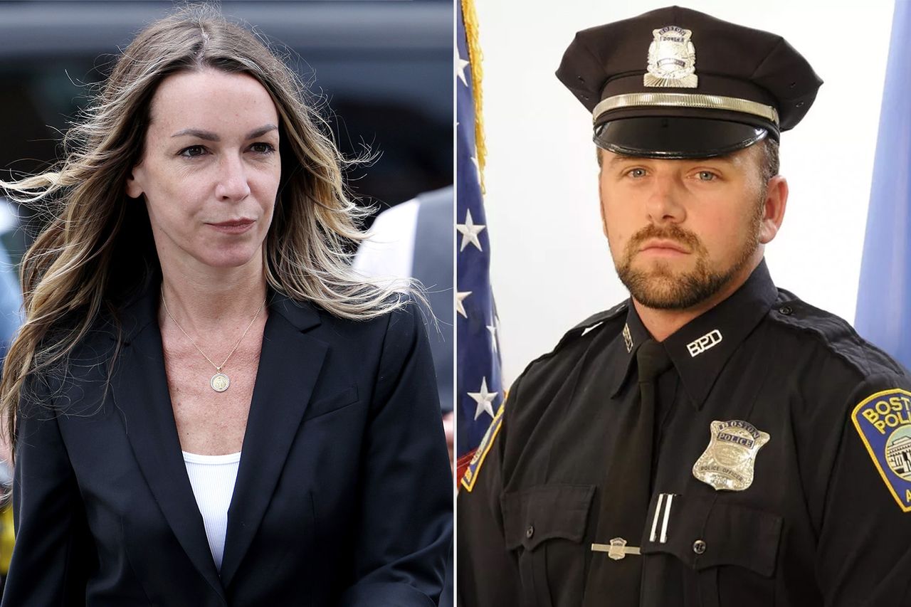 Karen Read leaves Norfolk County Superior Court ; Boston Police Officer John O'KeefeCredit: Getty ; Boston Police Department