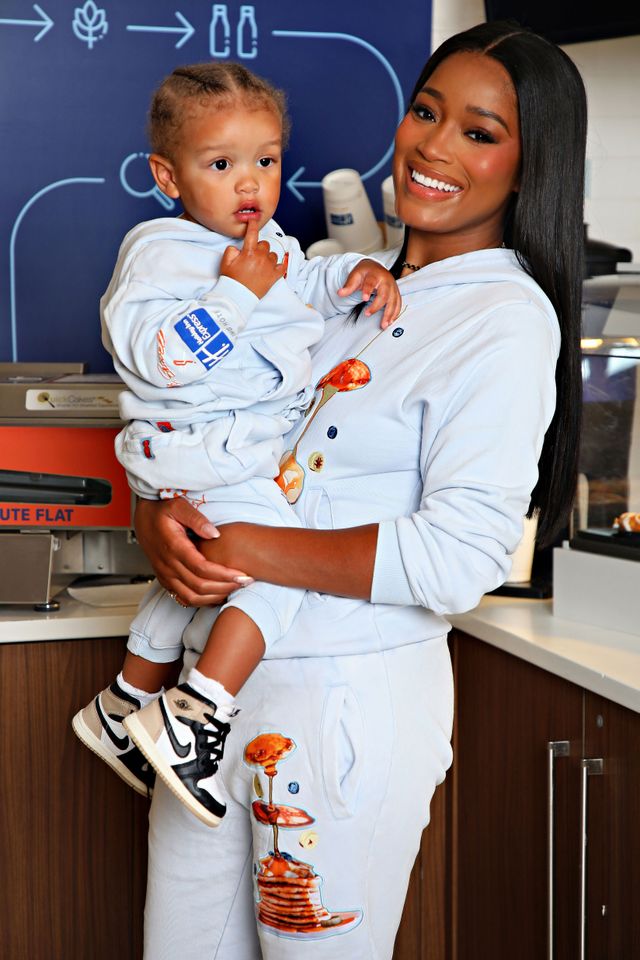 Keke Palmer and son Leo in September 2024Credit: Sara Jaye/Getty