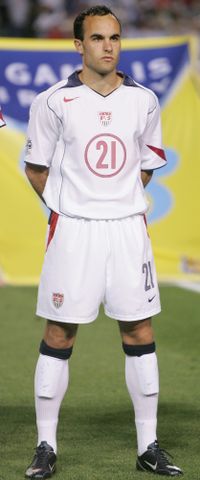 Landon Donovan, USA vs. Guatemala, 2006 FIFA World Cup qualifying match on March 30, 2005 in AlabamaCredit: Ronald Martinez/Getty