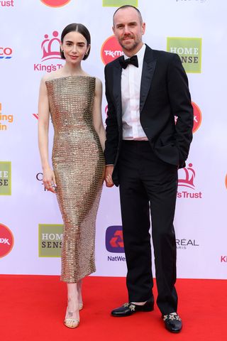 Lily Collins and Charlie McDowell attend 'A King's Trust 50th Anniversary Celebration' at Royal Albert Hall in London on May 11, 2026Credit: Karwai Tang/WireImage