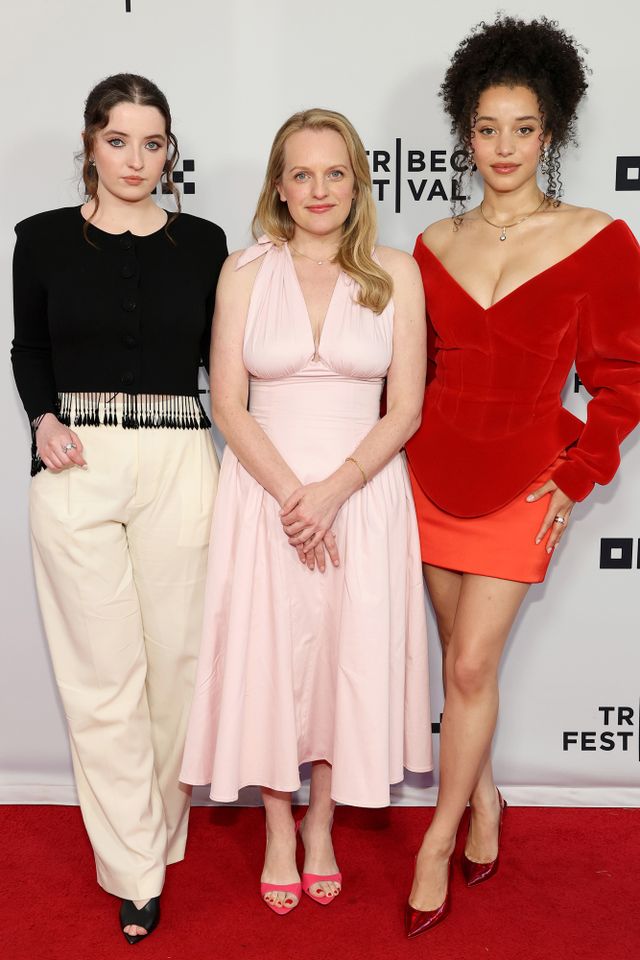 Lucy Halliday, Elisabeth Moss and Chase Infiniti attend Vulture: The Testaments/The Handmaid's Tale during the 2026 Tribeca Festival at SVA Theater on June 13, 2026Credit: Dia Dipasupil/Getty for Tribeca Festival