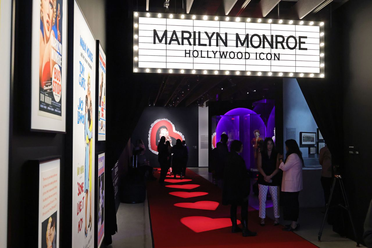 A view of the exhibit is seen during the Exhibition Preview for The 'Marilyn Monroe: Hollywood Icon' exhibitCredit: Kevin Winter/Getty