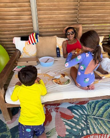 Mindy Kaling and kids Spencer, Mindy and Kit KalingCredit: Mindy Kaling/instagram