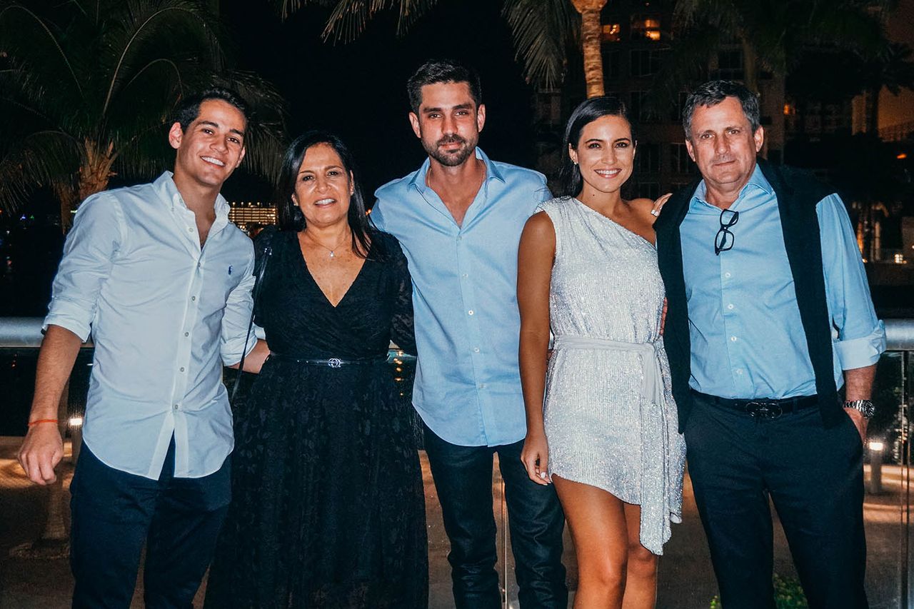 From left: Martin Langesfeld, Andrea Langesfeld, Lewis Sadovnic, Nikki Langesfeld and Pablo LangesfeldCredit: Martin Langesfeld