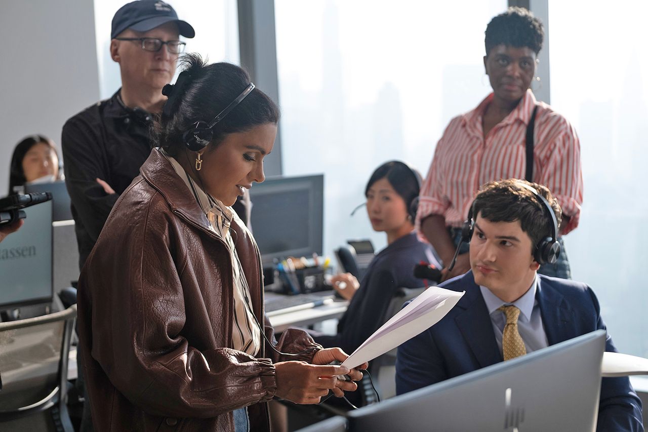 Not Suitable for Work Mindy Kaling on the set of 'Not Suitable for Work' with Will AngusCredit: Disney/Gwen Capistran