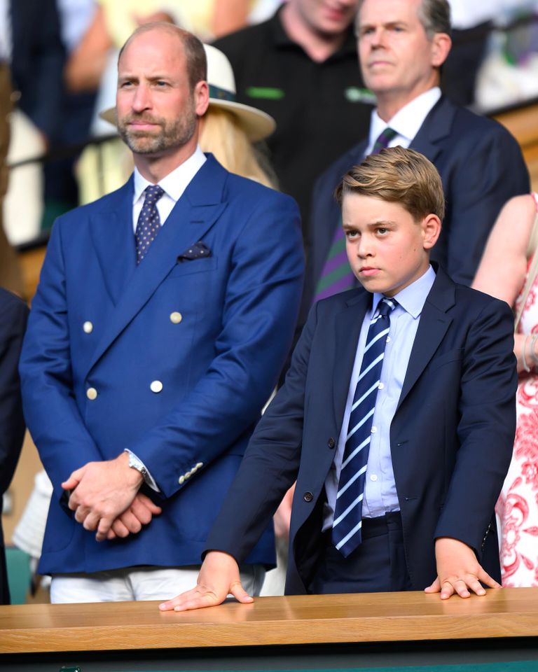 Prince William and Prince George at the Wimbledon Tennis Championships in 2025Credit: Karwai Tang/WireImage