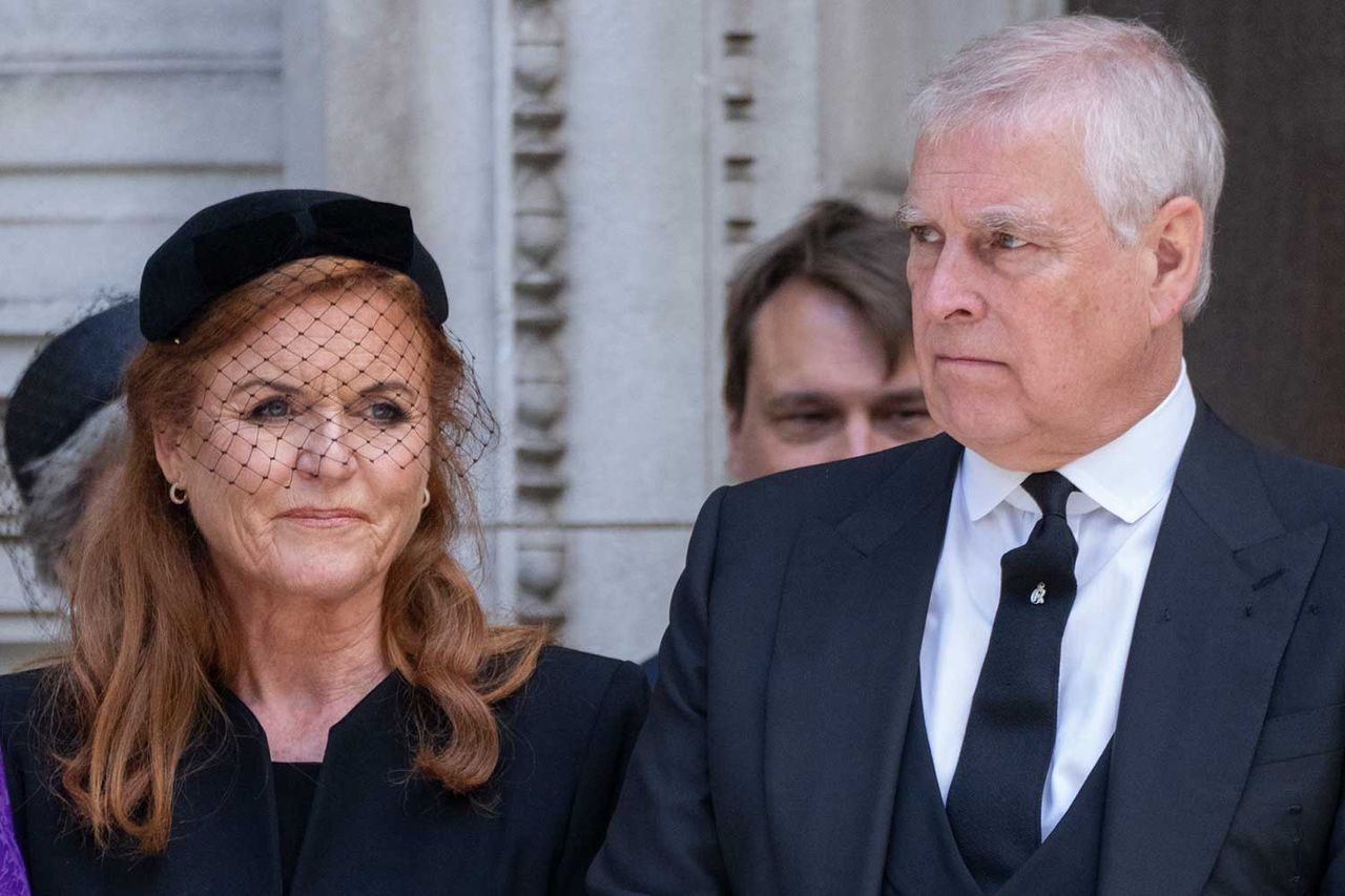 Sarah Ferguson, Duchess of York and Prince Andrew, Duke of York attend the funeral of Katharine, Duchess of Kent at Westminster Cathedral on September 16, 2025 in London, England. Sarah Ferguson and the former Prince Andrew attend the funeral of Katharine, Duchess of Kent at Westminster Cathedral on Sept. 16, 2025Credit: Mark Cuthbert/UK Press via Getty