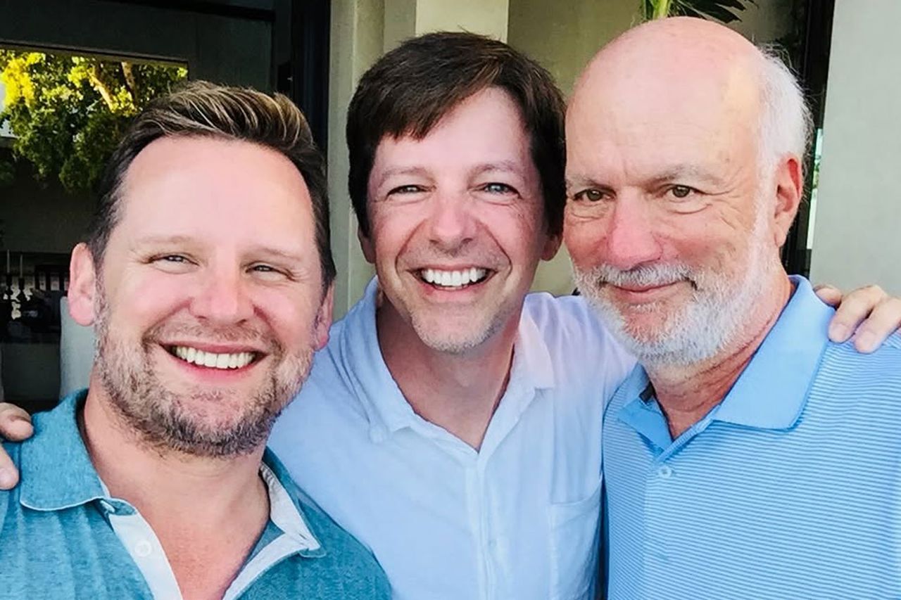Scott Icenogle, Sean Hayes and James BurrowsCredit: Scott Icenogle/instagram