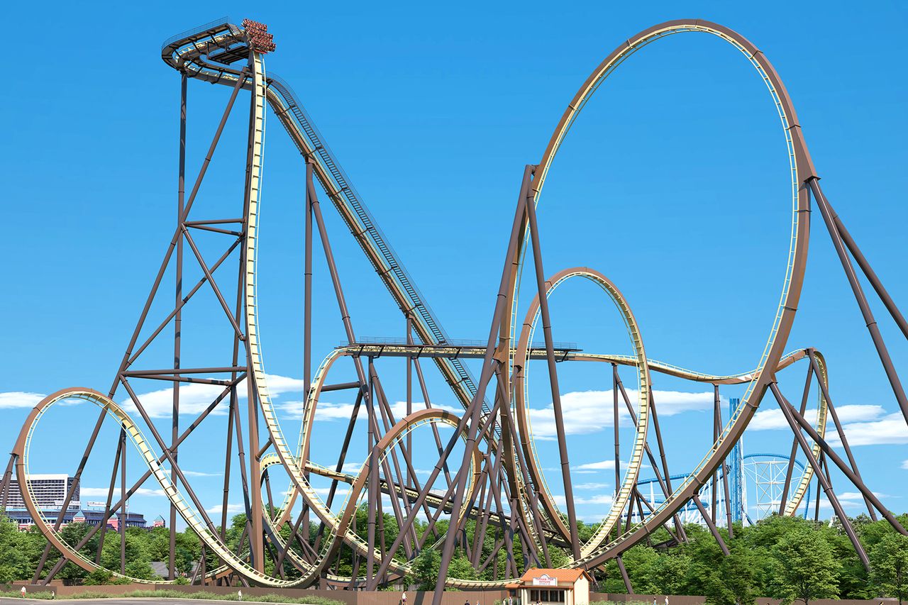 Six Flags Announces Opening Date for New Record-Breaking Roller Coaster. Concept art for Tormenta Rampaging Run at Six Flags Over TexasCredit: Courtesy of Six Flags Over Texas