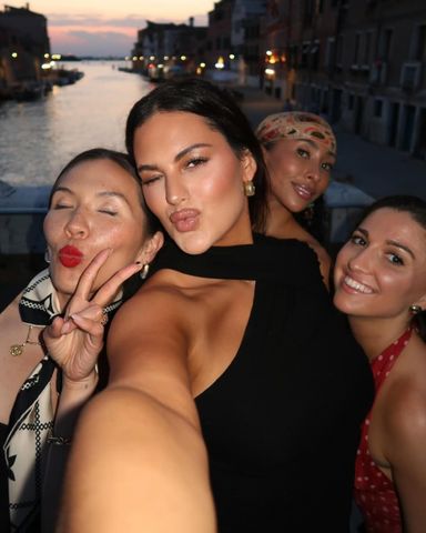 Taylor Krause, Alexa Lemieux, Raven Ross, Colleen Reed Fellow 'Love is Blind' alums Taylor Krause, Colleen Reed, Alexa Lemieux and Raven Ross were among those in Venice for the wedding festivitiesCredit: Taylor Krause/Instagram
