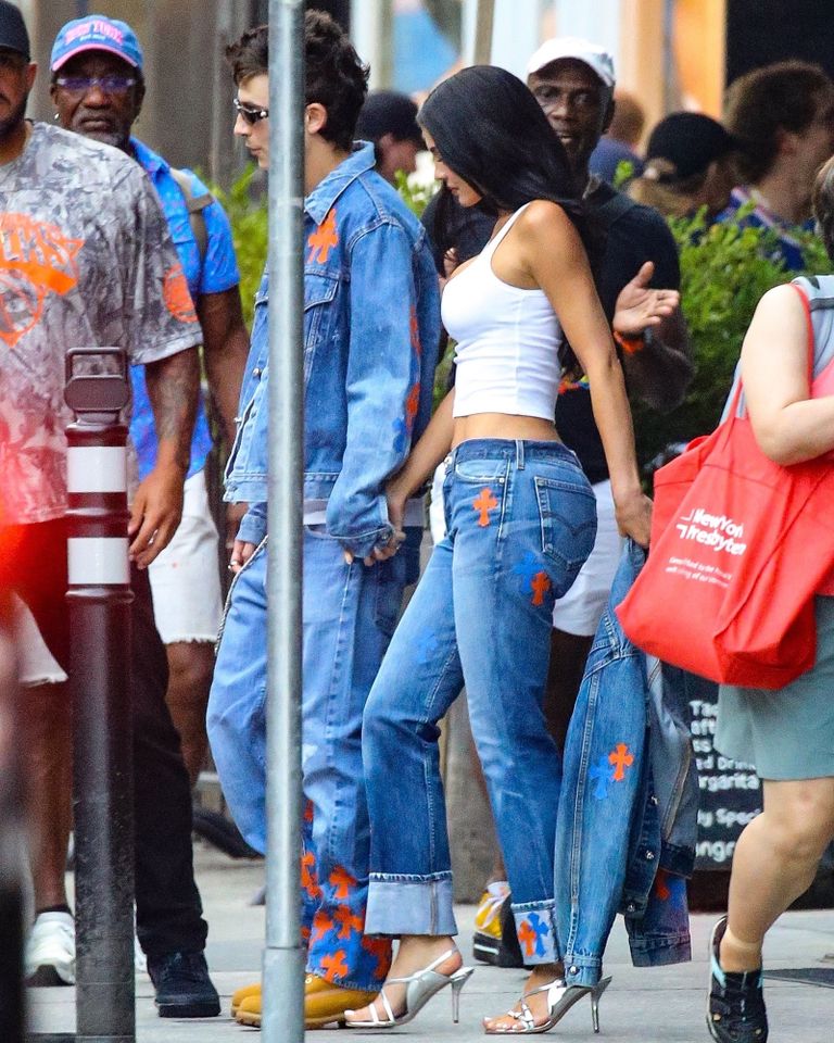 Timothee Chalamet and Kylie Jenner were seen holding hands and wearing matching outfits as they departed their hotel and headed to Madison Square Garden for NBA Finals Game 4 on June 10, 2026. Kylie Jenner and Timothee Chalamet on June 10, 2026 in New York City.Credit: Ulices Ramales / BACKGRID
