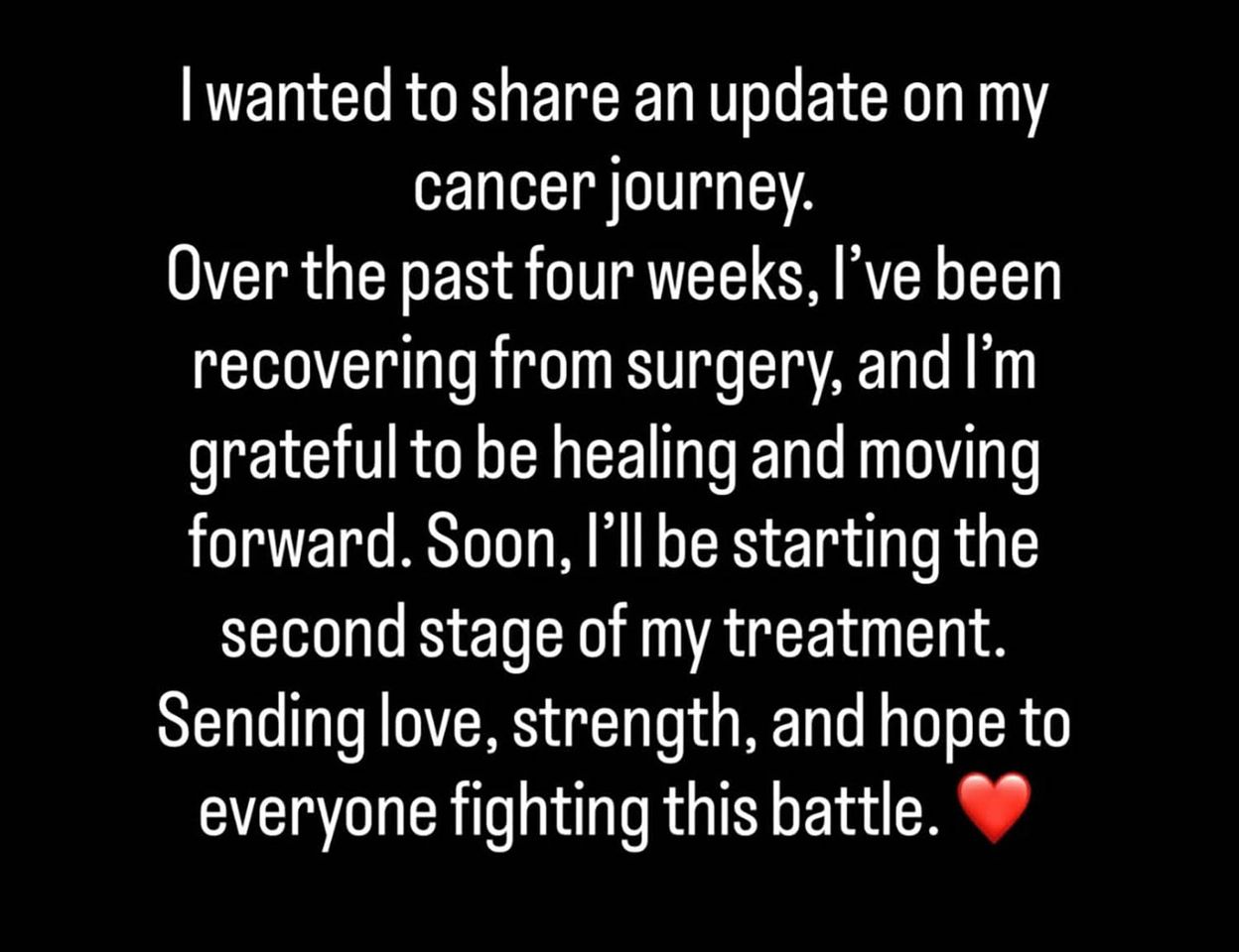 Vanessa Trump Shares Breast Cancer Update, Says She’ll Be Starting Second Stage of Treatment ‘Soon’ Vanessa Trump’s breast cancer update on Instagram on June 13, 2026Credit: Vanessa Trump/Instagram