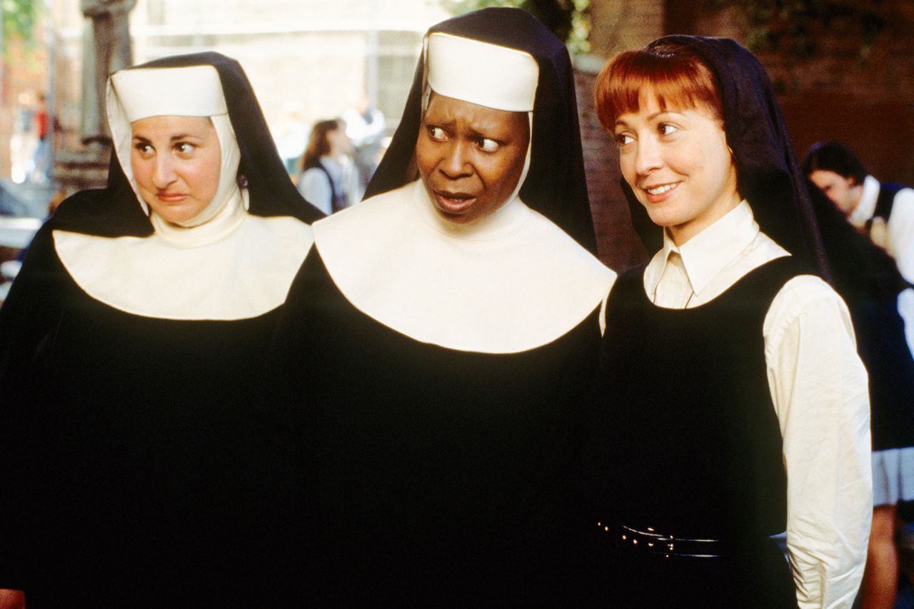 Kathy Najimy, Whoopi Goldberg, and Wendy Makkena in 'Sister Act.'Credit: Buena Vista Pictures/Everett
