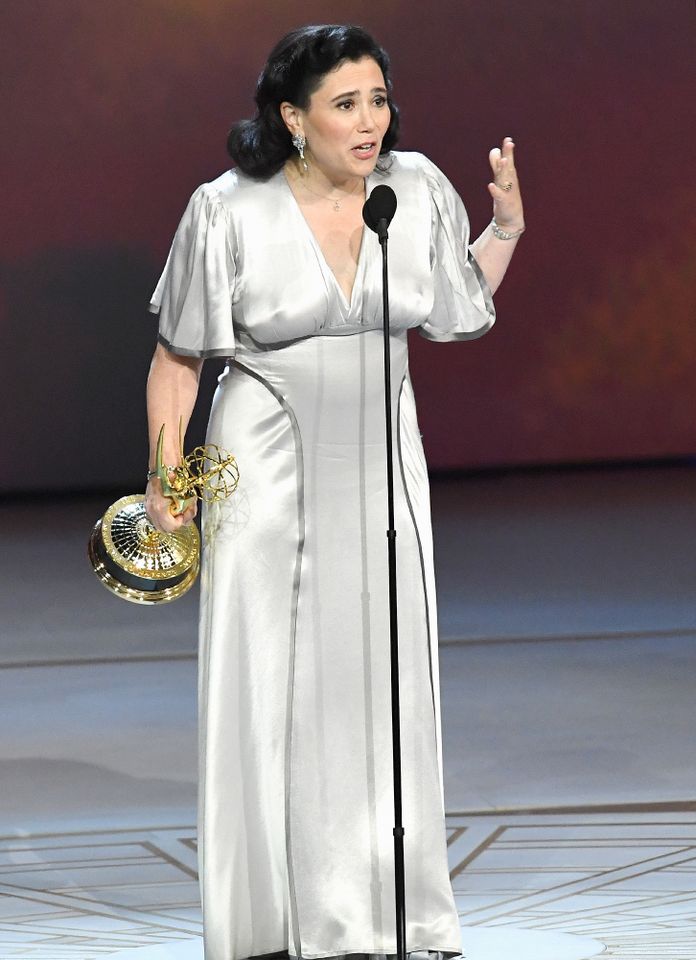 Alex Borstein accepts the Emmy for outstanding supporting actress in a comedy series onstage during the 70th Emmy Awards in L.A. on Sept. 17, 2018Credit: Kevin Winter/Getty