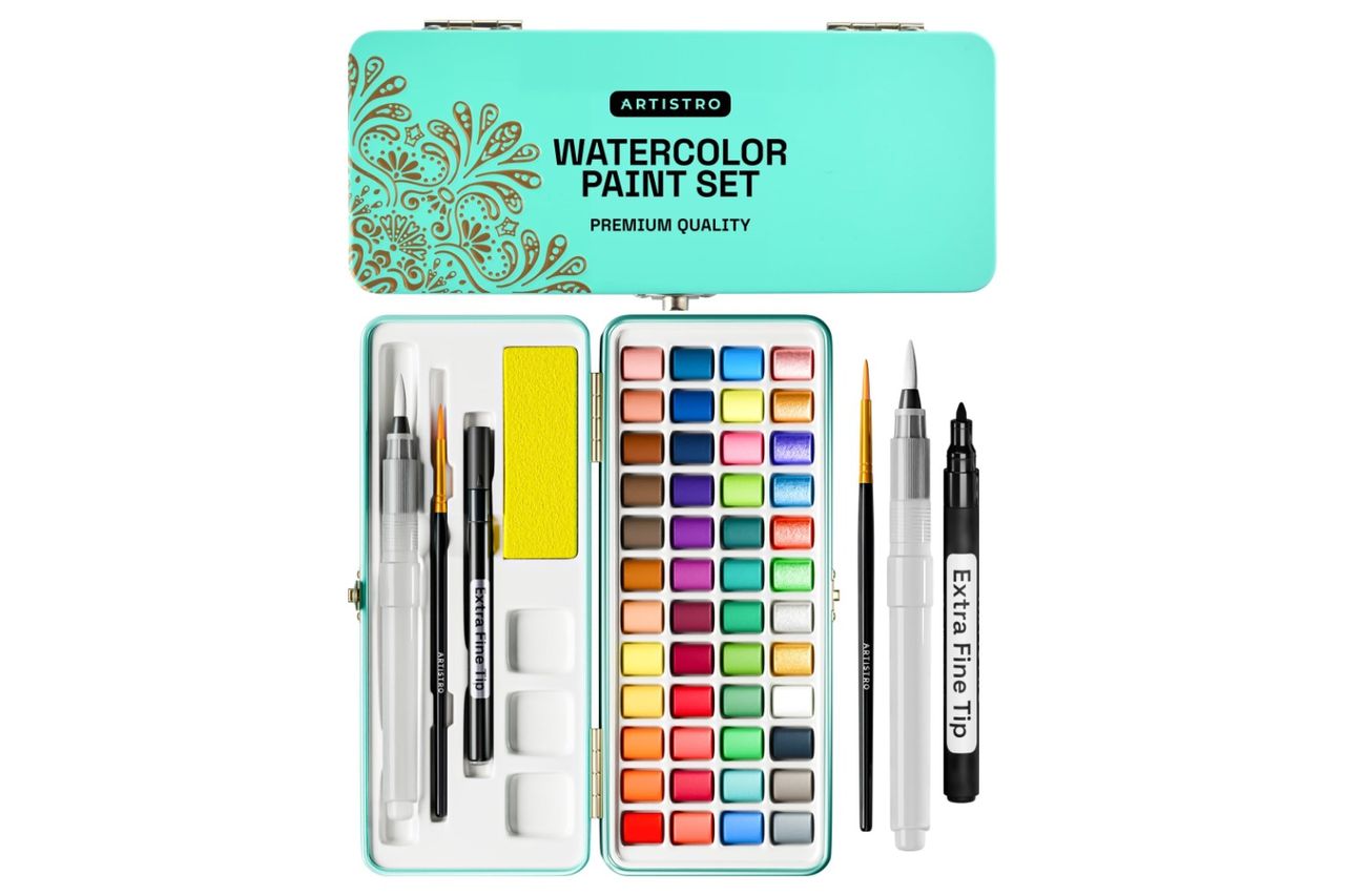 ARTISTRO Watercolor Paint Set Portable, Palette Set Credit: Amazon