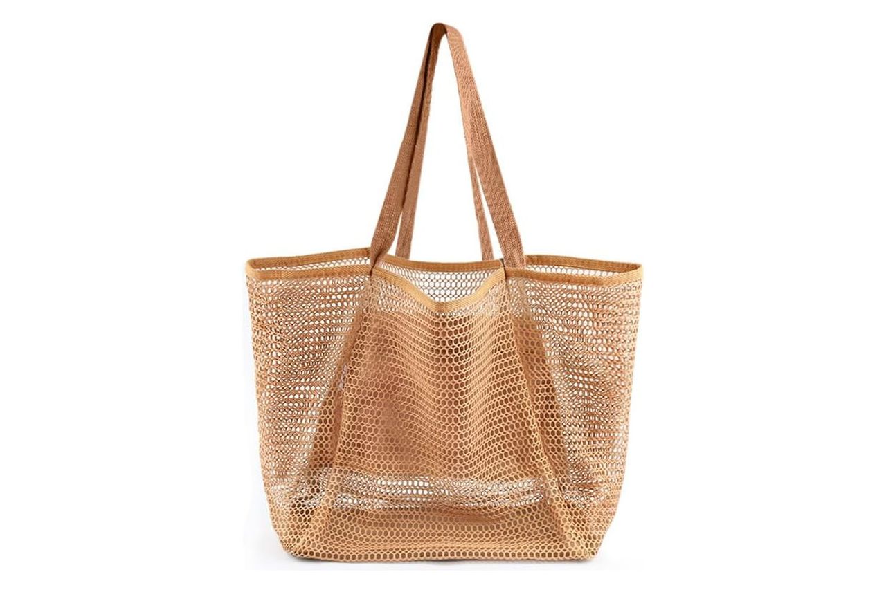 Beach Bags For Women, Summer Travel Mesh Tote Bag Credit: Amazon