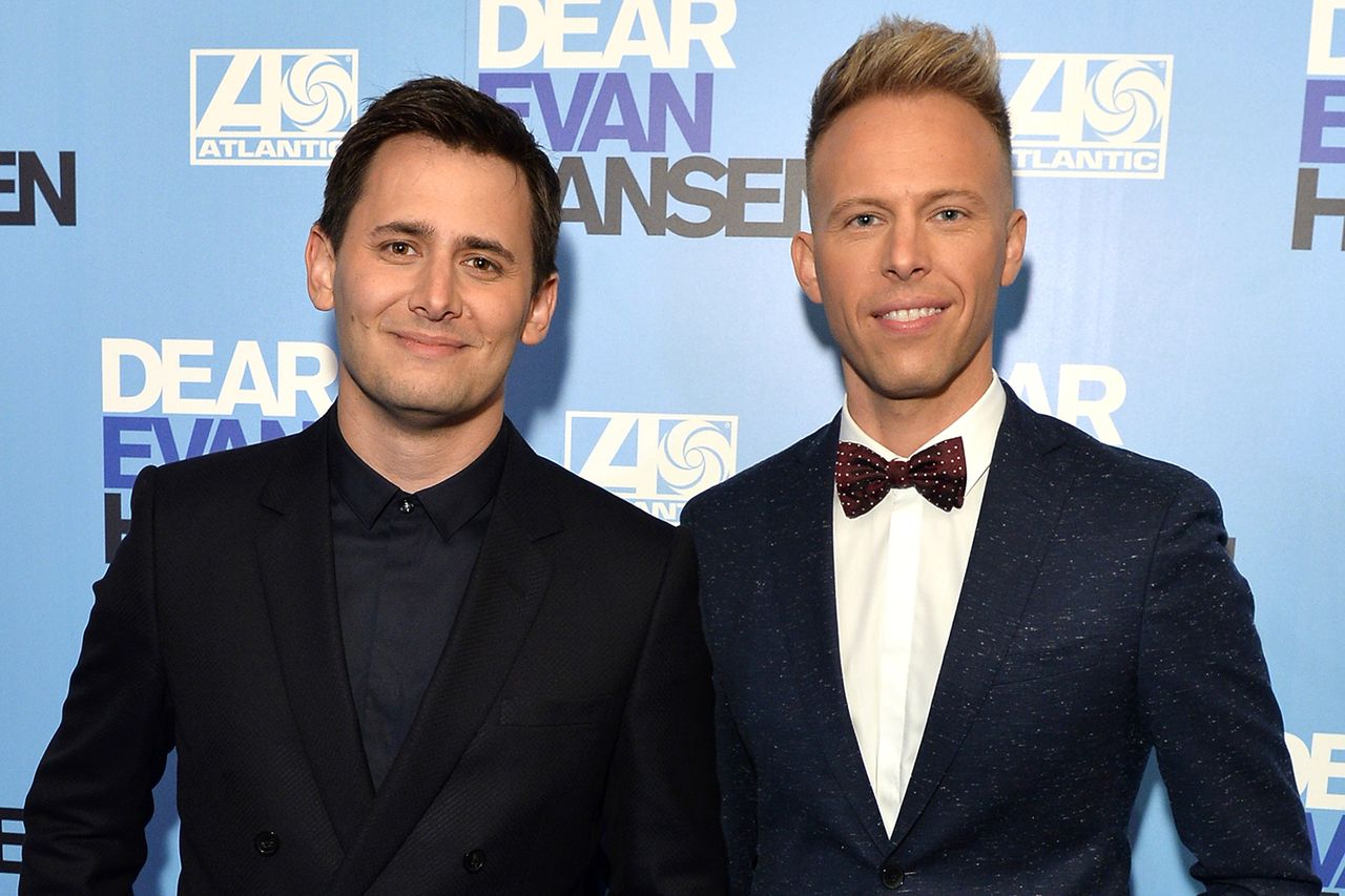 Benj Pasek and Justin Paul at the opening night of 'Dear Evan Hansen' in November 2019Credit: Jeff Spicer/Getty