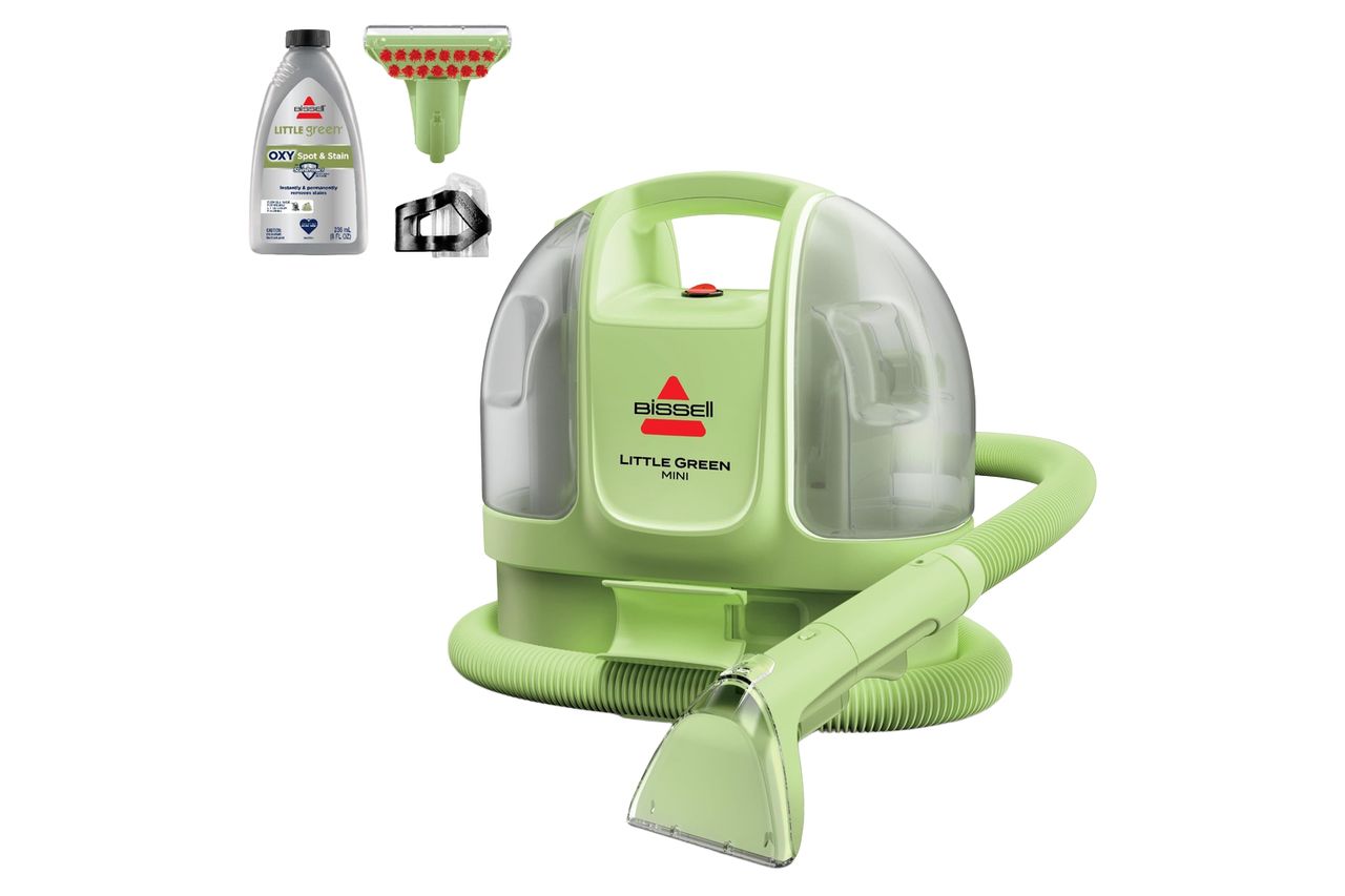 BISSELL Little Green Mini Portable Carpet and Upholstery Deep Cleaner, Car/Auto Detailer, with HydroRinse Self-Cleaning Tool and 4 Credit: Amazon